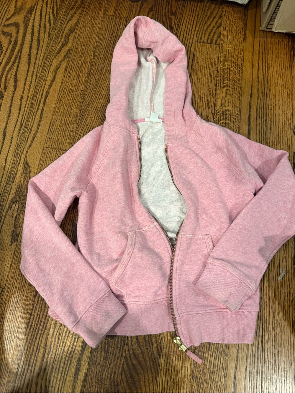 Crewcuts Heather Pink Zip Hoodie for Kids